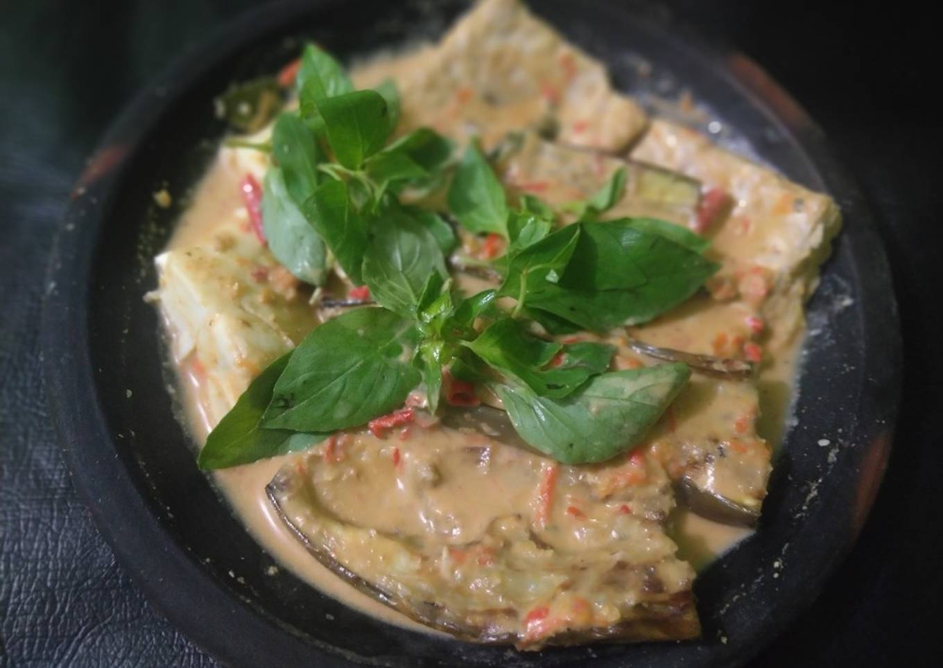 Pecel Terong Kuah Santan