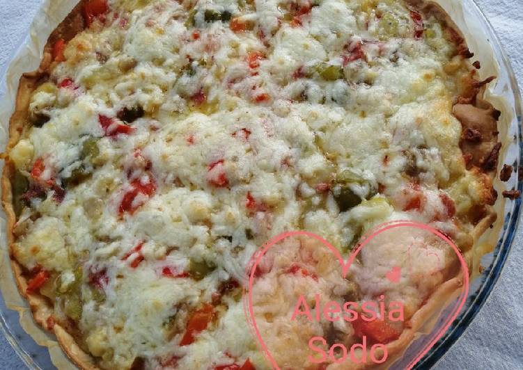 Steps to Prepare Super Quick Homemade Pizza brisé ❤️😋😋😋🍕