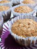 Banana, Whole Wheat, and Oat Muffins
