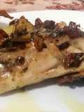 Faraona al Forno con Cipolle di Tropea e Lardo