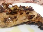 Una foto di suino al forno