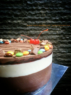 Foto resep Triple choco mousse cake
