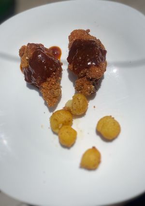 Una foto de Pollo en salsa barbacoa