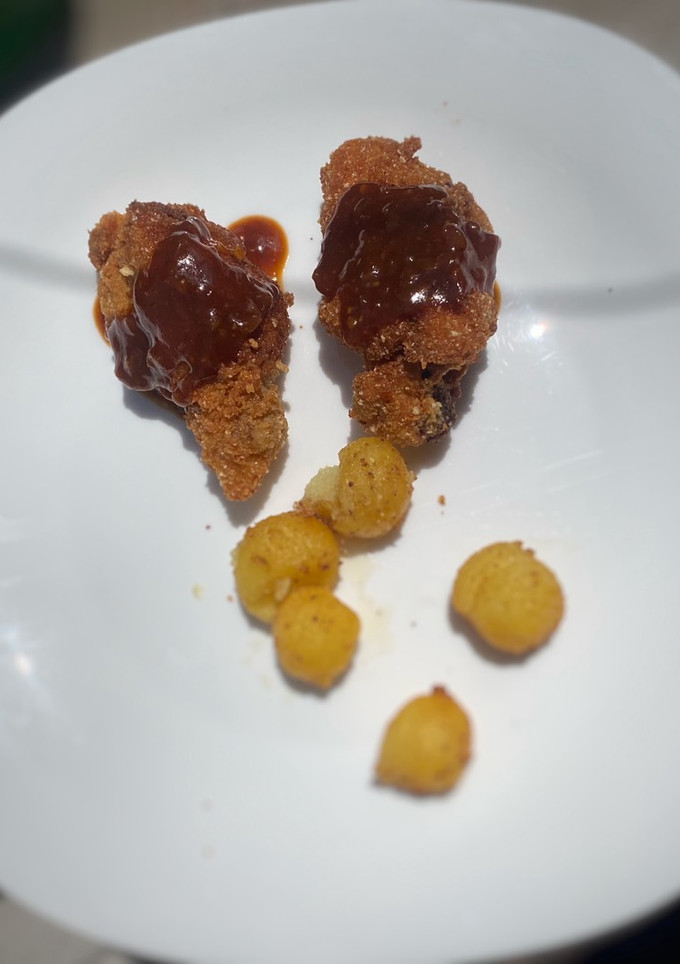 Una foto de Pollo en salsa barbacoa