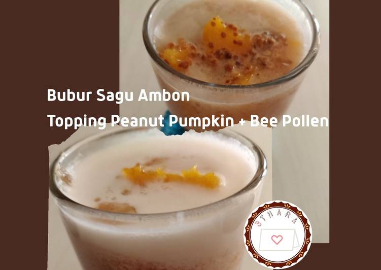 Bubur Sagu Ambon Topping Peanut Pumpkin + Bee Pollen