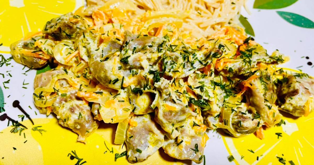 Куриные желудочки с картошкой - Рецепты от ОАО Борисовского мясокомбината