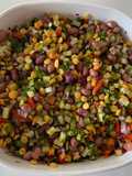 Peanuts and split yellow pea salad