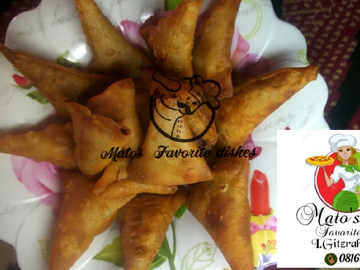 Easy Steps to Make Recipes Pastry samosa the Delicious Tasty.