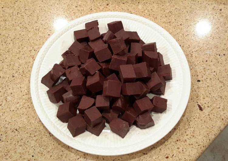 Simple Way to Prepare Homemade Dark Chocolate Fudge
