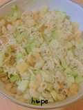 🥗Ensalada cremosa dulce–salada de pollo desmenuzado
