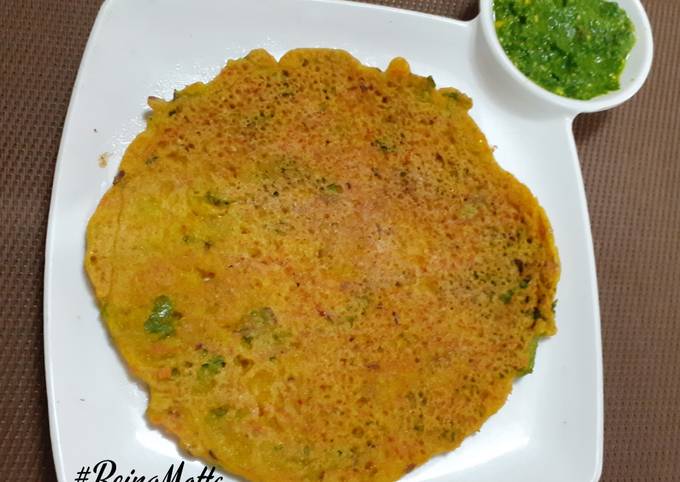 Quinoa-Oats Veggies Chilla Recipe by Jasmin Motta _ #BeingMotta - Cookpad