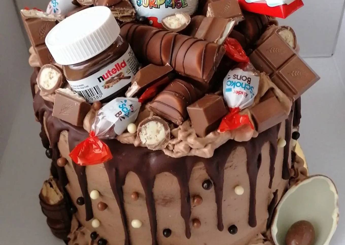 Layer cake nutella kinder