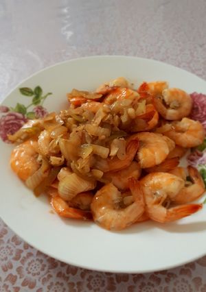 Foto resep Tumis udang kecap asin