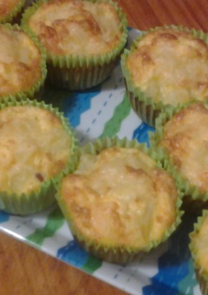 Una foto de Magdalenas de tortilla de patatas y jamón
