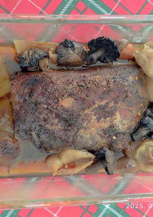 Sült sertés comb recept fotója