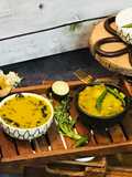 Bengali: Biuli’aur Dal & Jhinge-Aloo-Posto- No Onion-Garlic