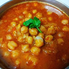 A picture of Chhole masala.