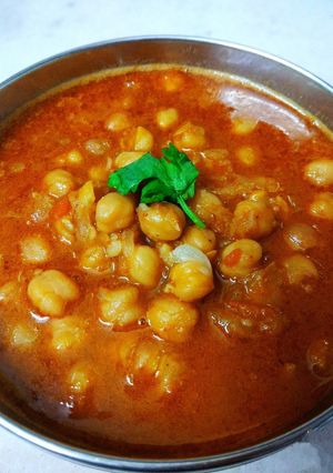 A picture of Chhole masala.
