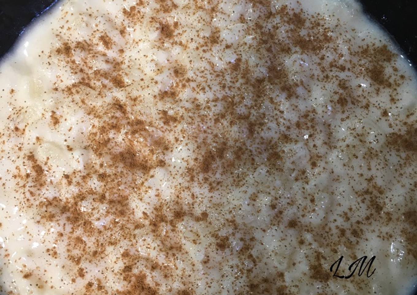 Arroz con leche en microondas