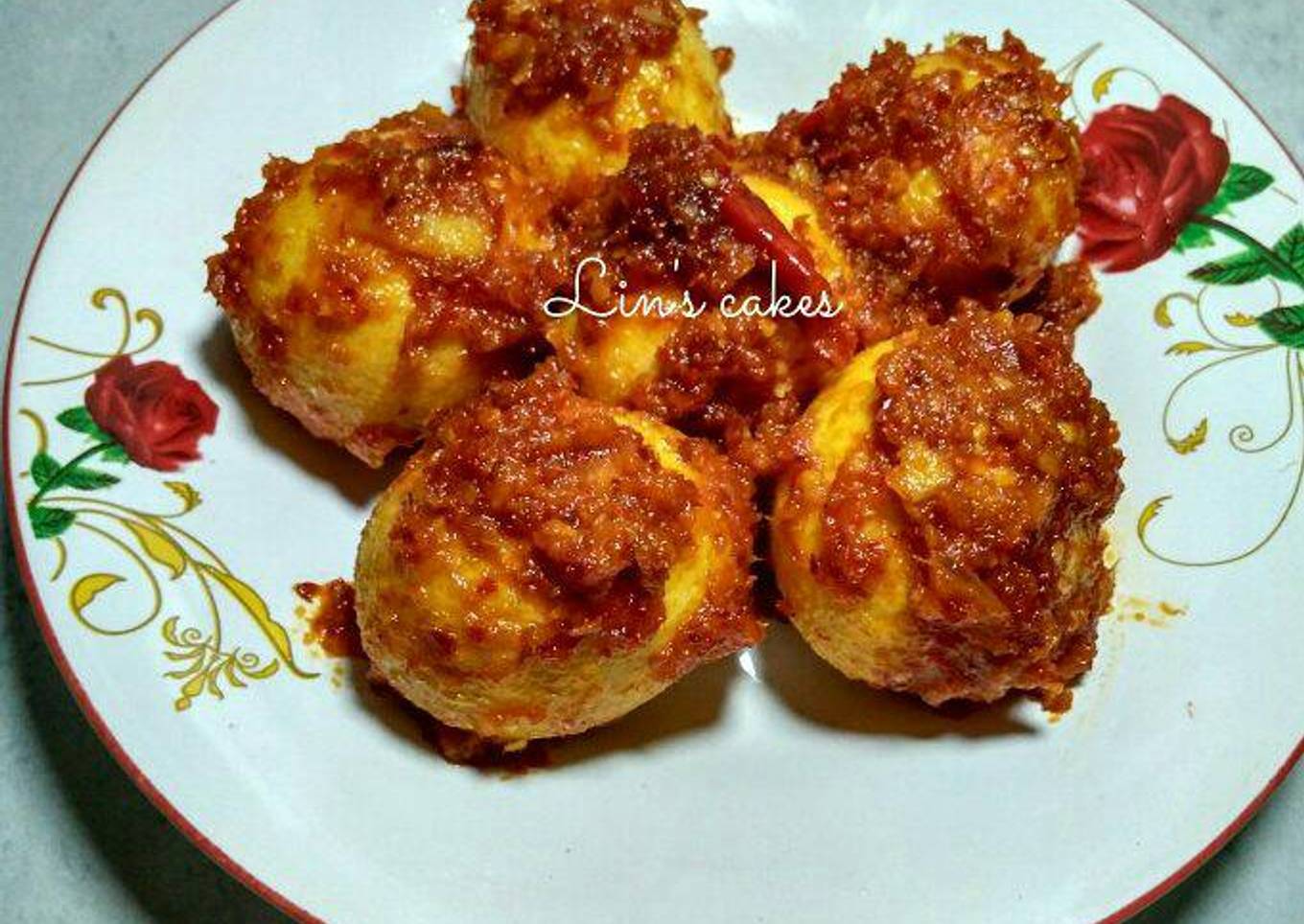 Telor balado aka telor pedas