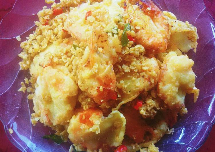 Recipe of Any-night-of-the-week Udang Goreng Oat Meal