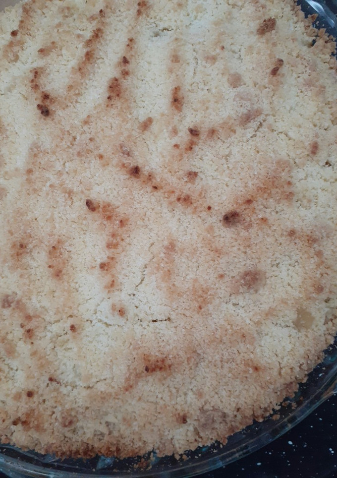 Una foto de Crumble de manzanas