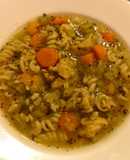 Chicken and vegetables soup