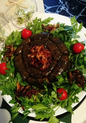 عکسی از دستور دلمه برگ و فلفل