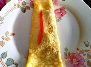 Una foto de Omelette de verduras grilladas y queso