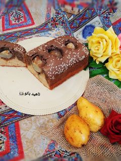 عکسی از دستور کیک سورپرایز گلابی 🍐روز دانشجو⁦👩🏻‍🎓⁩