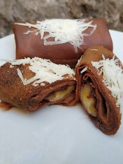 Foto resep Pancake Pisang Coklat