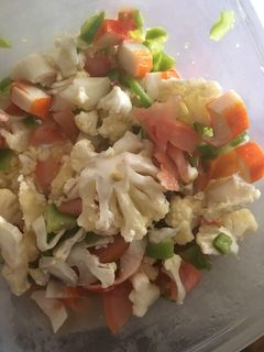 Una foto de Ensalada de coliflor