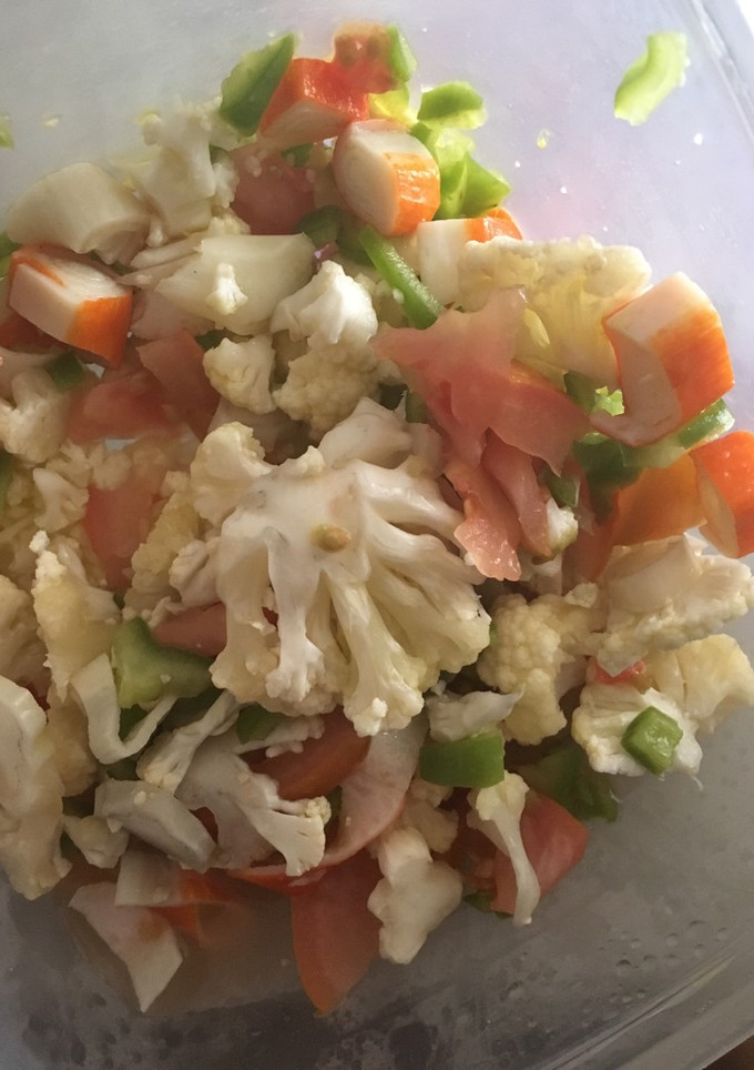 Una foto de Ensalada de coliflor
