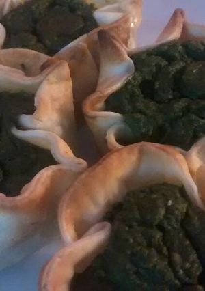 Una foto de Canastitas de espinaca y avena
