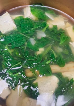 Foto resep Sayur Bening Bayam Tahu