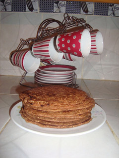 Una foto de Hot cakes de avena
