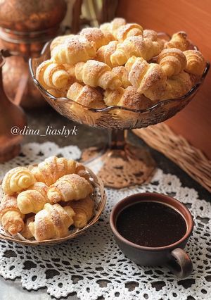 Фото «Творожные рогалики с сахаром».
