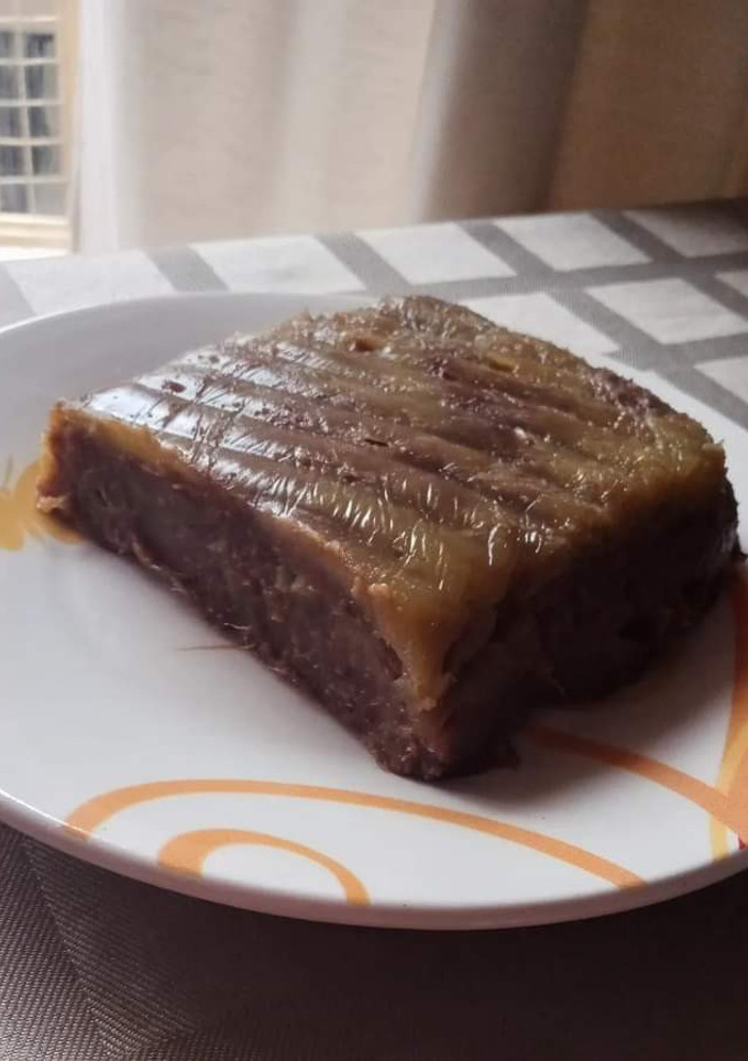 Una foto de Dulce de batata natural con chocolate 🍠