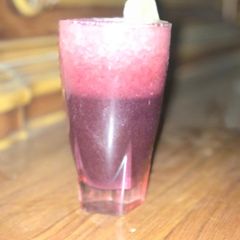 A picture of Zobo with banana.