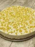 Tarta de limón con mascarpone y queso fresco
