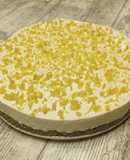 Tarta de limón con mascarpone y queso fresco