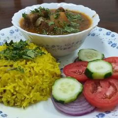 A picture of Mutton Curry n Rice#4 week contest #charity recipe.