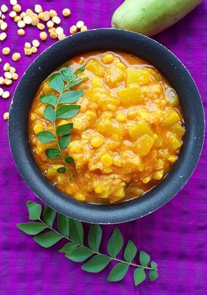 A picture of Lauki Chana Dal.