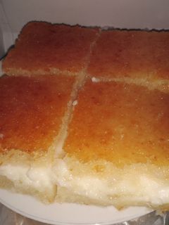 صورة لوصفة بسبوسه بالقشطه