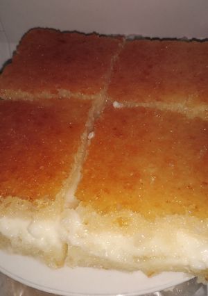 صورة لوصفة بسبوسه بالقشطه