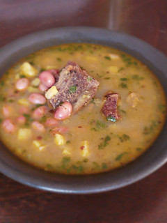 Una foto de Sopa de Fréjol con Plátano verde