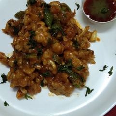 A picture of Gobhi Manchurian.