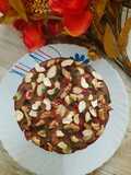 Vanilla dry fruit biscuit cake