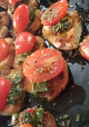 Una foto de Bruschetta