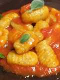 Polenta Gnocchi with Cherry Tomato Sauce